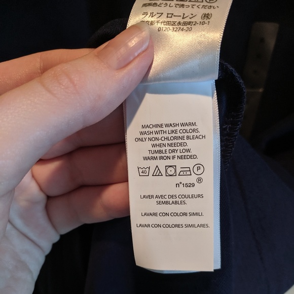 Navy Classic Ralph Lauren Polo Collared Shirt - Picture 4 of 4